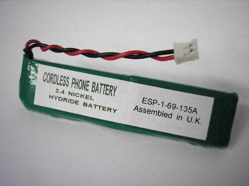 Rechargeable Phone Battery 2.4v Sanik 2SN-3/5F60H-S-JP2 NI-MH replacement 
